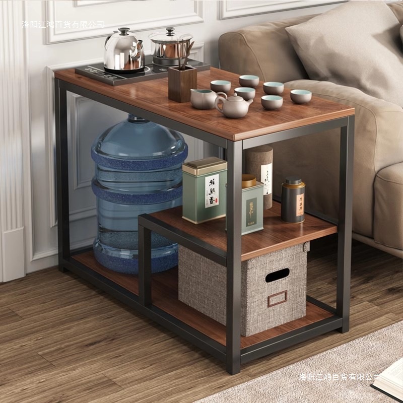 Tea Cabinet Side Table Simple Sofa Side Table Small Coffee Table Mobile Balcony Storage Rack Living Room Tea Table Home Small Tea Table