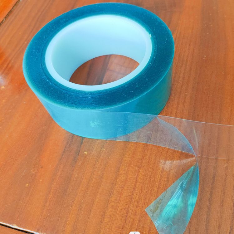 双层覆膜绿色高温硅胶带 两层绿色高温保护膜 贴合二层高温胶带