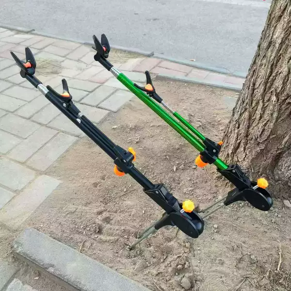 Fishing Rod Holder Stand, Thickened Stainless Steel Stand, Dual-Purpose Hand Rod Holder, Fishing Stand, Thickened Rod Holder Stand, Fishing Gear