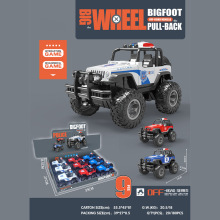 K1706601巨轮战警回力车越野车警车(9只)模型儿童玩具生日礼物