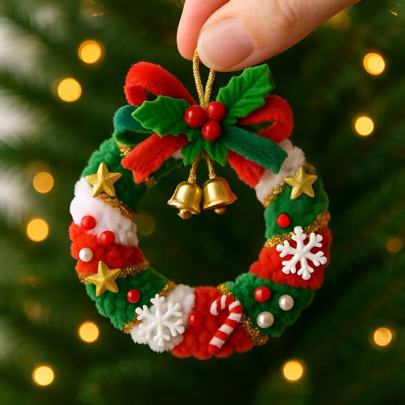 Hand-Knitted Christmas Ornaments 圣诞钩织挂件圣诞节装饰用品|undefined