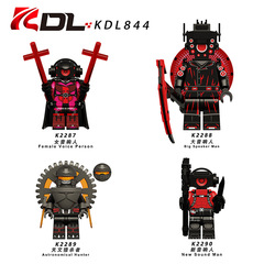 外贸货品科睿KDL844电影系列音响人猎杀者人仔拼装积木玩具袋装