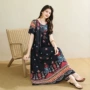 夏季女短袖妈妈显瘦连衣裙