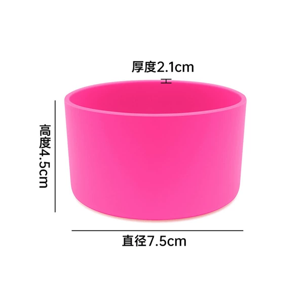Silicone cup cover rose red