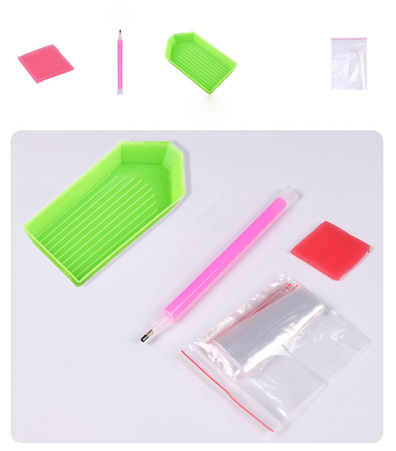 Stick-on Crystals Cross Garden Landscape Diamond Painting