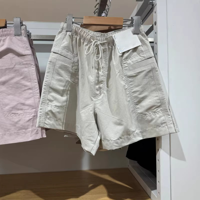 Summer Women's Casual Shorts, Elastic Waist, Straight-Leg Sports Shorts, Sweat-Absorbent, Quick-Drying, Thin Pants 484598 Summer Women's Casual Shorts, Elastic Waist, Straight-Leg Sports Shorts, Sweat-Absorbent, Quick-Drying, Thin Pants 484598