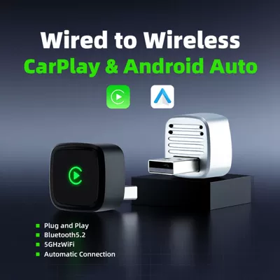 Android Auto Plug and – Simsiz CarPlay və Android Auto