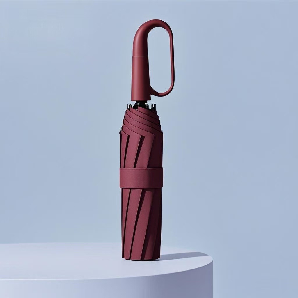 Paraguas grande totalmente automático para hombre, reforzado, doble uso para sol y lluvia, protección solar, paraguas plegable, venta al por mayor personalizada image 18