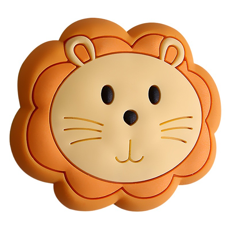 Almohadillas anticolisión de goma suave con dibujos animados para manijas de puertas, pegatinas anticolisión engrosadas para paredes, pegatinas protectoras para esquinas de mesas y paredes traseras de puertas para el hogar, venta al por mayor