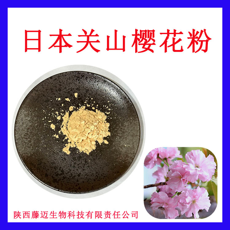 日本关山樱花粉现货咖啡酰葡萄糖2.2%无中间商槲皮素糖苷0.09