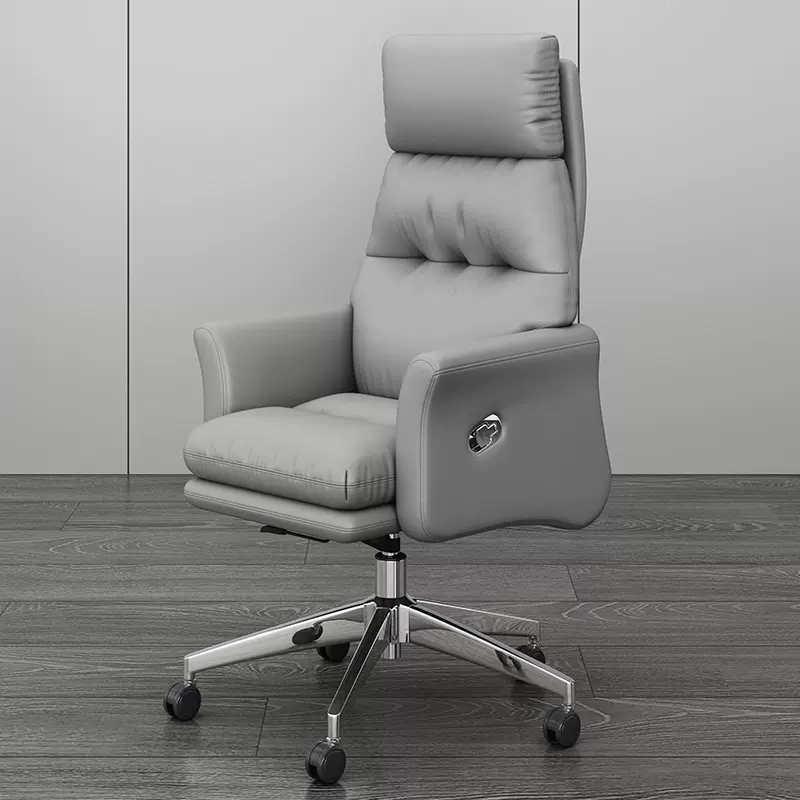真皮老板椅轻奢办公椅可躺大班椅舒适久坐沙发座椅家用书房电脑椅