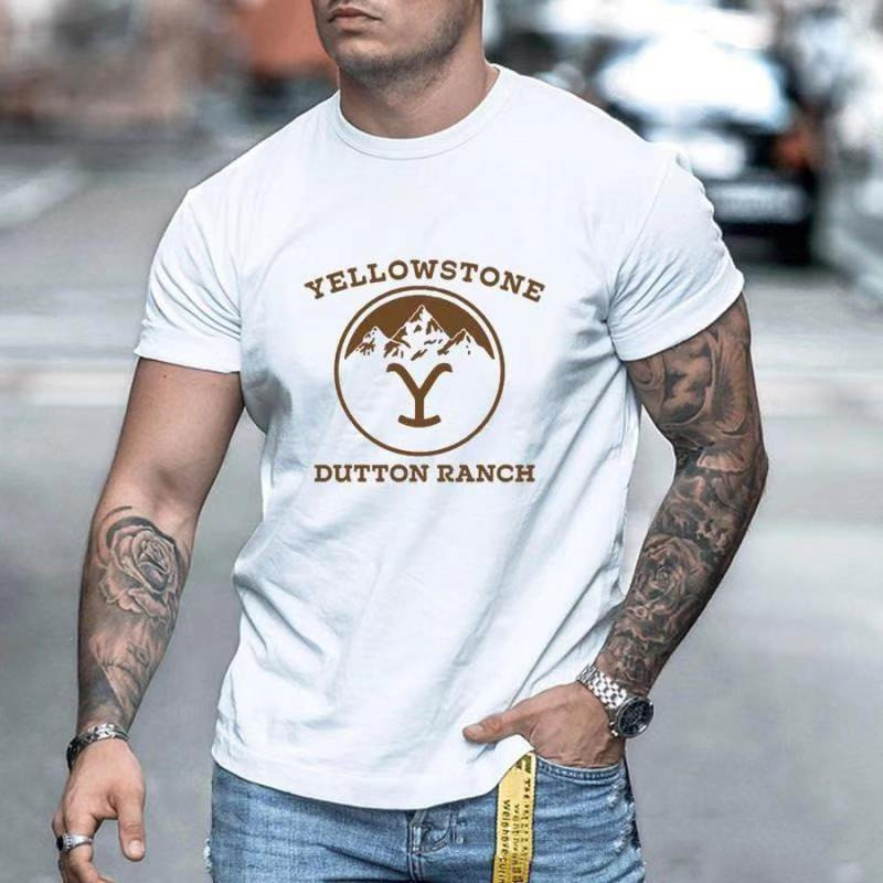 2021 New Cross-border wish Amazon US TV yellowstone yellowstone 2d Printed Short-sleeved T-shirt Top