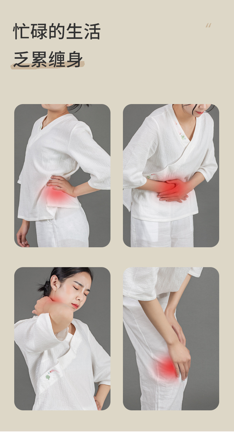 Electric Sea Salt Heat Therapy Wrap Portable Foldable Waist and Leg Compress Bag 9-Level Temperature Control 1.3kg overview
