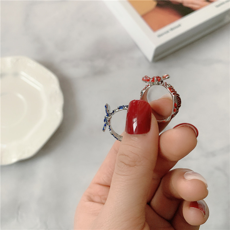 Fashion Paint Bow Knot Ring display picture 2