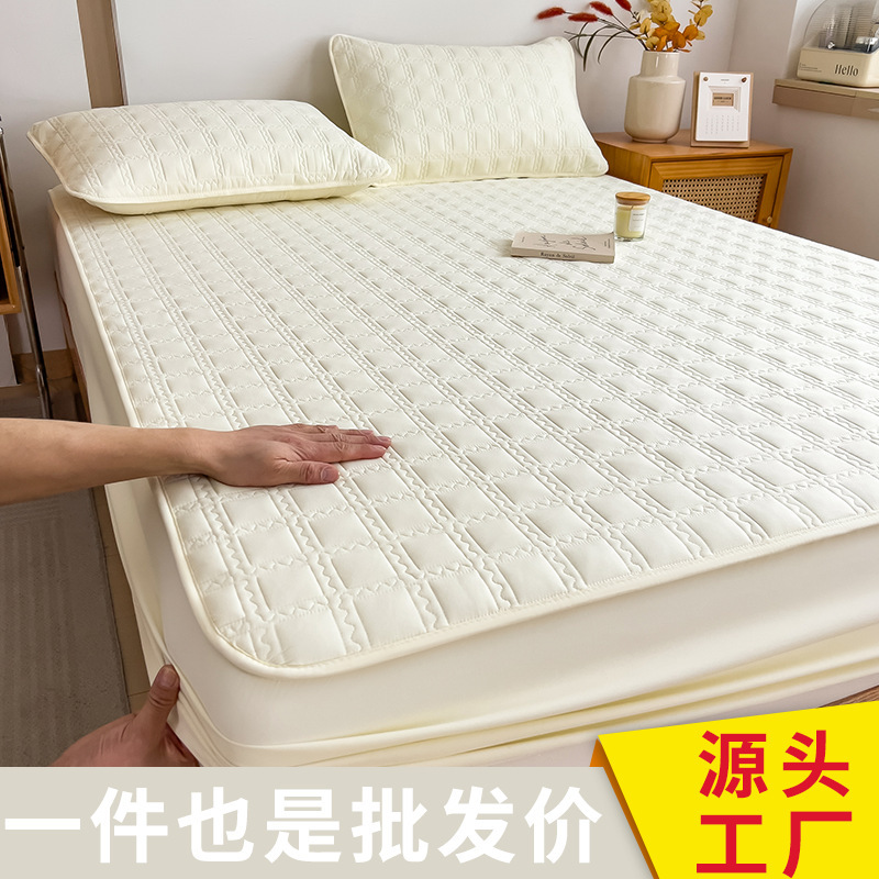 夹棉床笠2025年新款四季通用夹棉床罩单件床垫保护罩隔脏全包床单|undefined