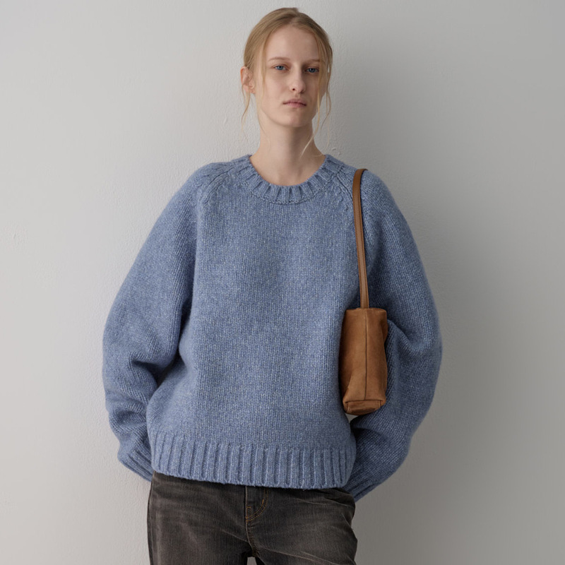 Spot Facade Pattern Wool Knitwear Women's Autumn and Winter New High-End Thickeneded Warm Knitwear