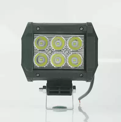 Truck Auxiliary Inspection Work Light Modified Off-Road Vehicle Roof Light Universal External Spotlight for Cars, Three-Lens Model, 4inch Lights (İşçi projektorları) - three-eyed-18w-plastic