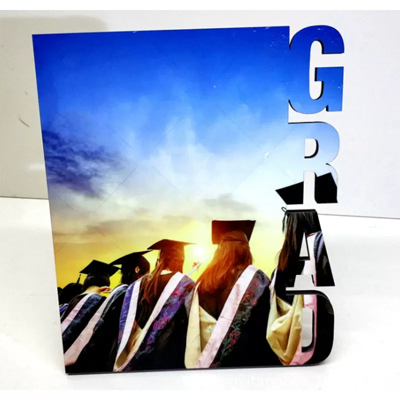 毕业照相框 毕业礼物 热转印热升华木版画学生礼品 DIY