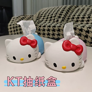 Cute to Melt Kt Tissue Box Home Living Room Tissue Box 2025 New Desktop Meal Tissue Storage Ornaments