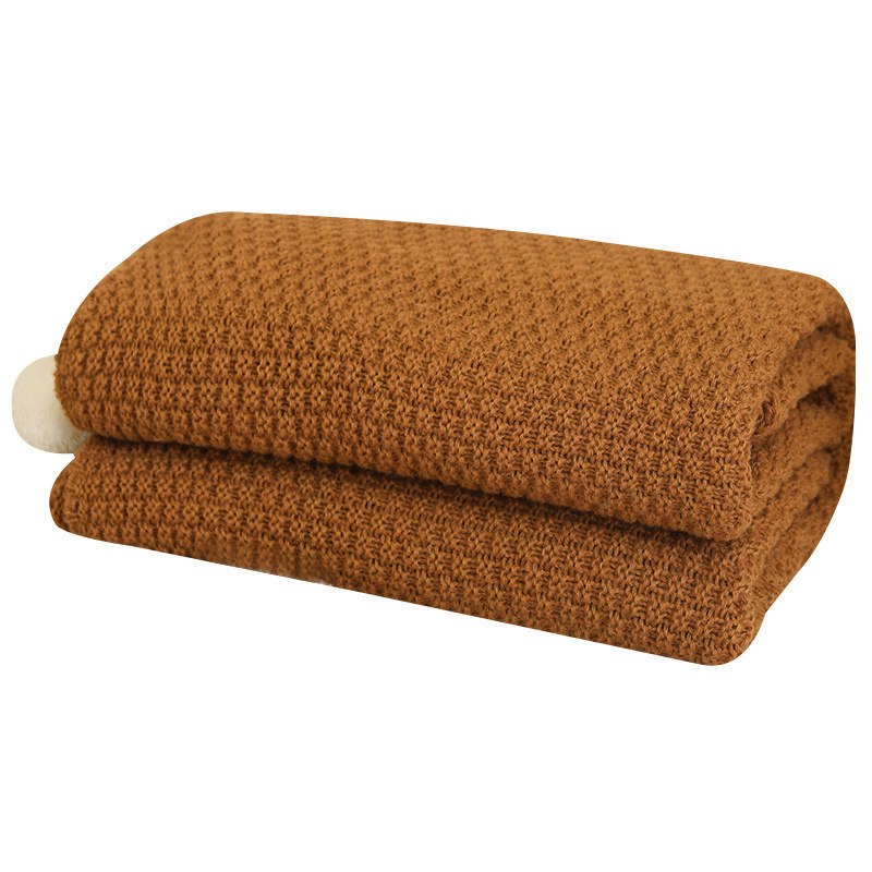 Osmanthus agujas nórdicas oficina siesta manta bordilla bola de punto lana aire acondicionado manta de punto sofá