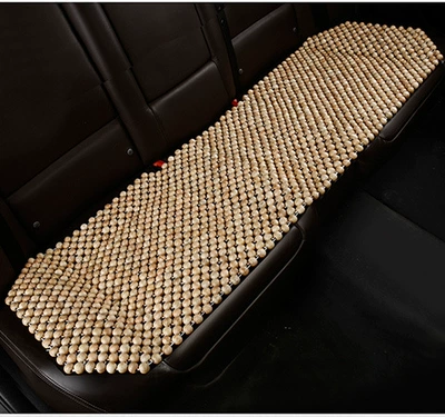 Cool pad Knot Single Car Mat Four-Season Universal - single-rear-row-long-cushion-camphor-wood