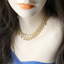 欧美时尚简约新款 流苏吊坠合金项链 女土颈链 源头工厂现货批发