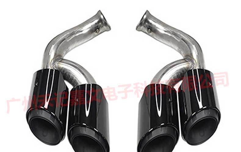 Suitable for Cayenne Tail Pipe E2 New Four-Outlet E3 Cayenne Exhaust Pipe Three-Layer Vector Mirror Black Titanium Old to New