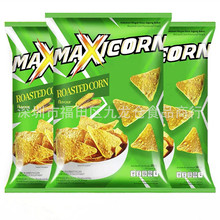 批发 印尼进口MAXICORN玉米片原味三角酥脆片膨化休闲零食品160g