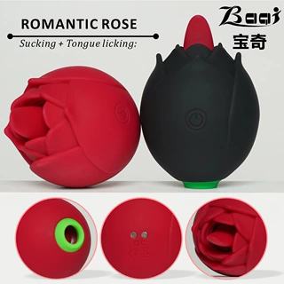玫瑰花APP舌舔吸吮自慰器情趣用品女用按摩器情侣调情胸部挑逗器