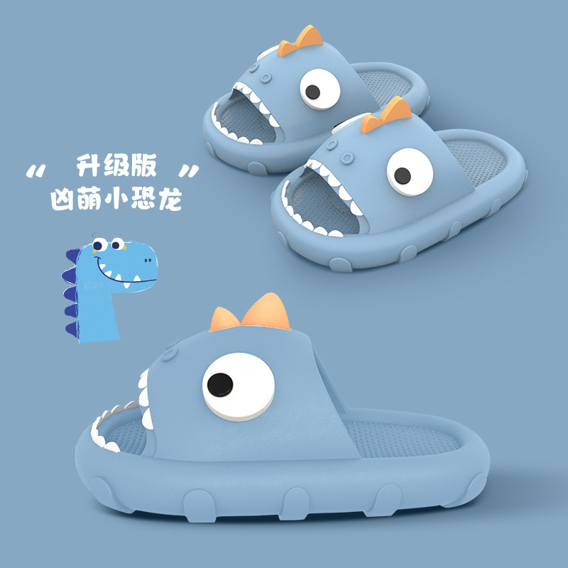 Dinosaur Slippers for Women, Summer, Durable, Home, Indoor and Leisure, Non-Slip, Thick-Soled Couple Slippers, Can Be Worn Outside, Lightweight