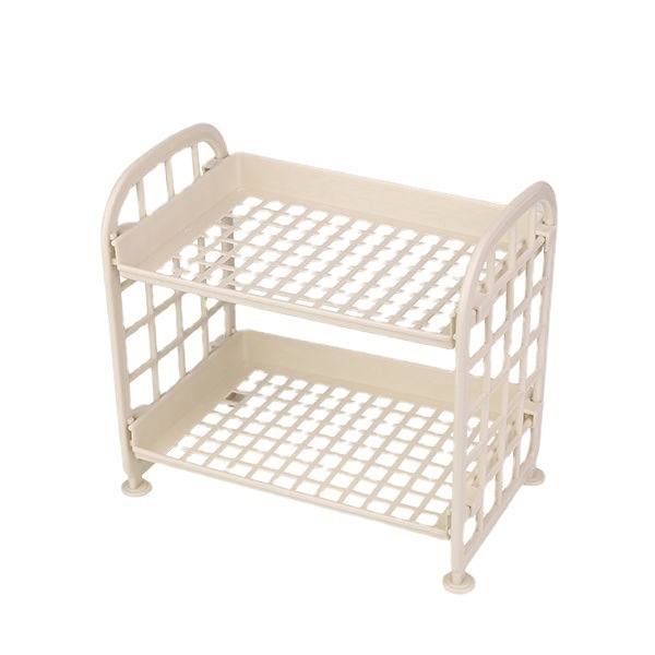 Cosméticos creativos de la joyería de doble capa plegable rack de almacenamiento simple escritorio del hogar Baño de almacenamiento rack de almacenamiento