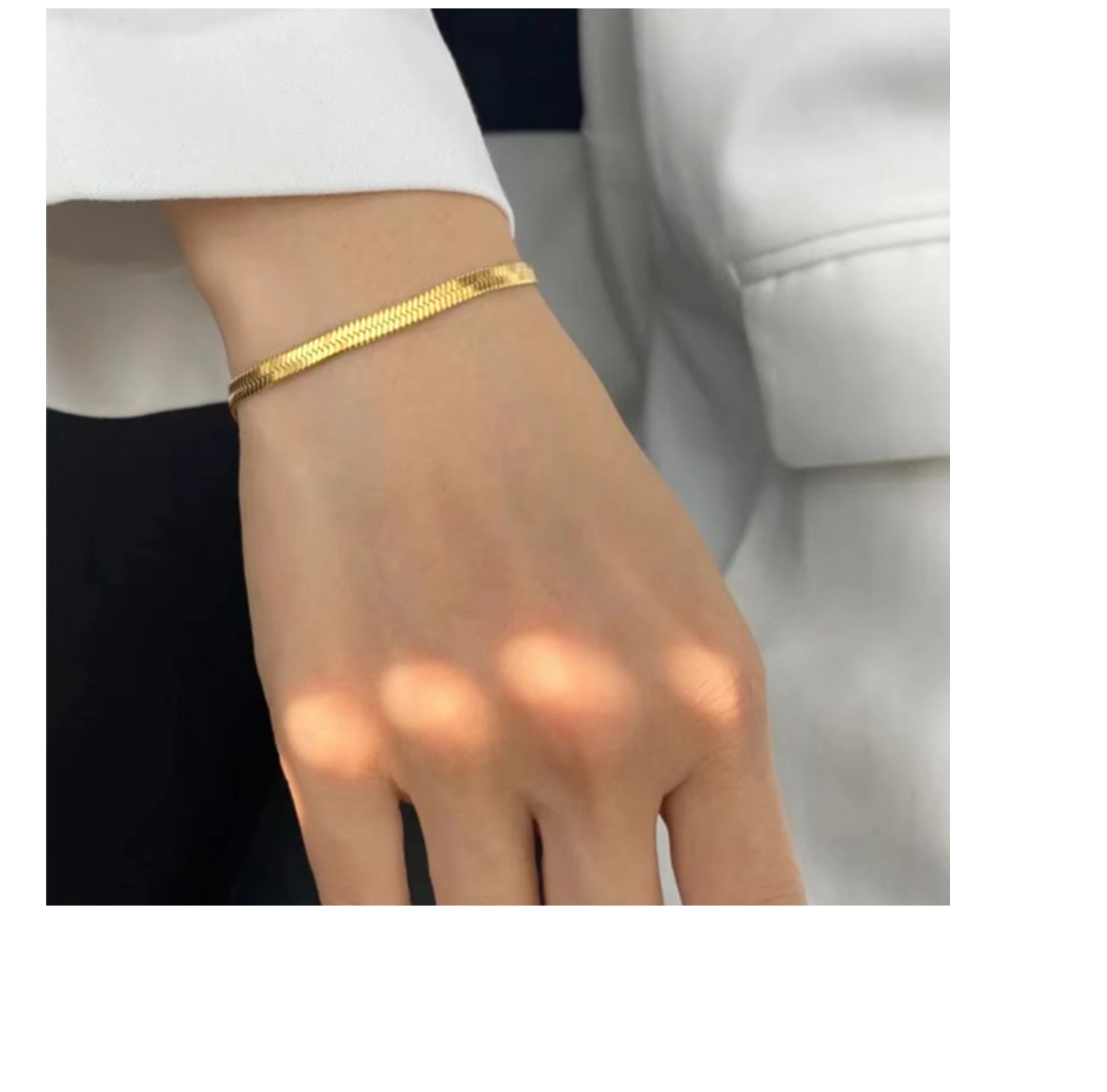5g Weight Bracelets Classification 925 sterling silver Chain Material 1 Piece Quantity Holiday, Daily Occasion 925 Sterling Silver Material Geometric Pattern Women's Gender Plating Design Simple Style, Classic Style Style 925 Sterling Silver Bracelets Simple Style Classic Style 3