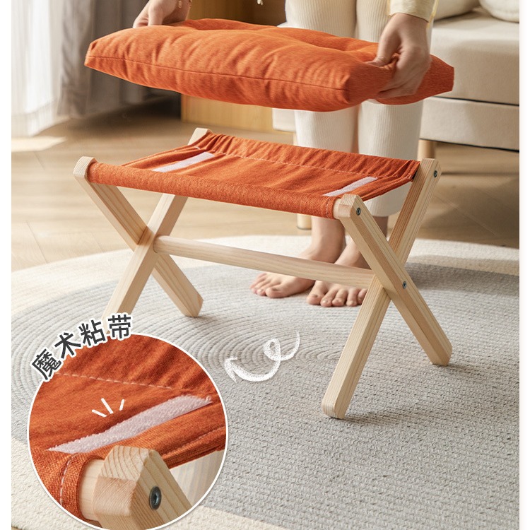 Taburete pequeño taburete plegable para el hogar taburete de pie de la sala de estar taburete bajo taburete de bolsa blanda banco mesa de centro taburete para zapatos
