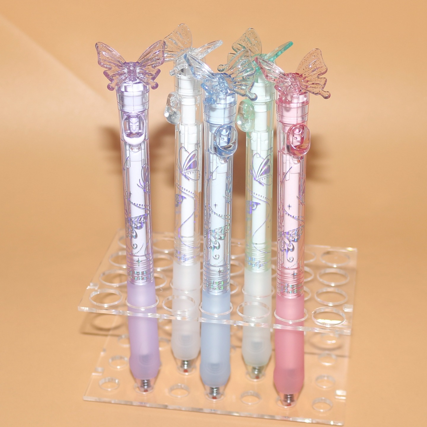 Hobby Butterfly Pen Gp4240 Butterfly Dance Press Gel Pen St Tip Black Student Small Fresh Creative Posture Correction Pen