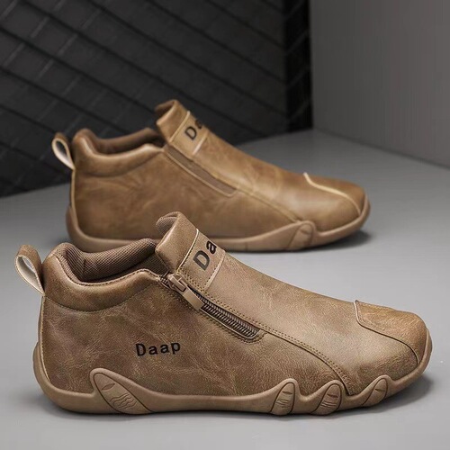 2024 New Korean Style Trendy Summer Men's Shoes Thick Sole Men's White Shoes Breathable Versatile Height Increasing Sports Casual Shoes