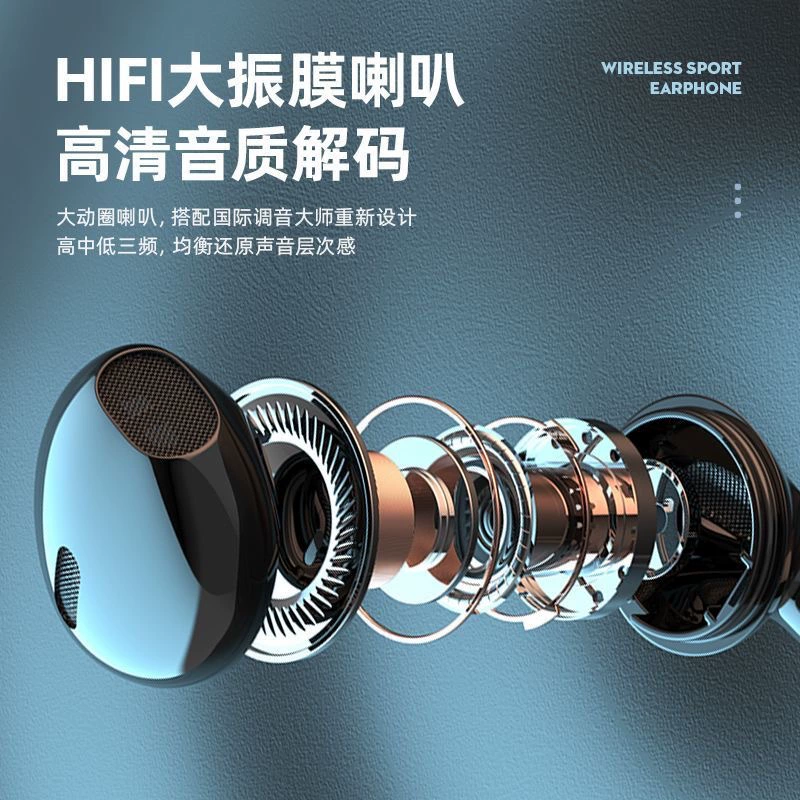 Extra-long headphones, three dimensional mobile phone, bluetooth, direct factory sales