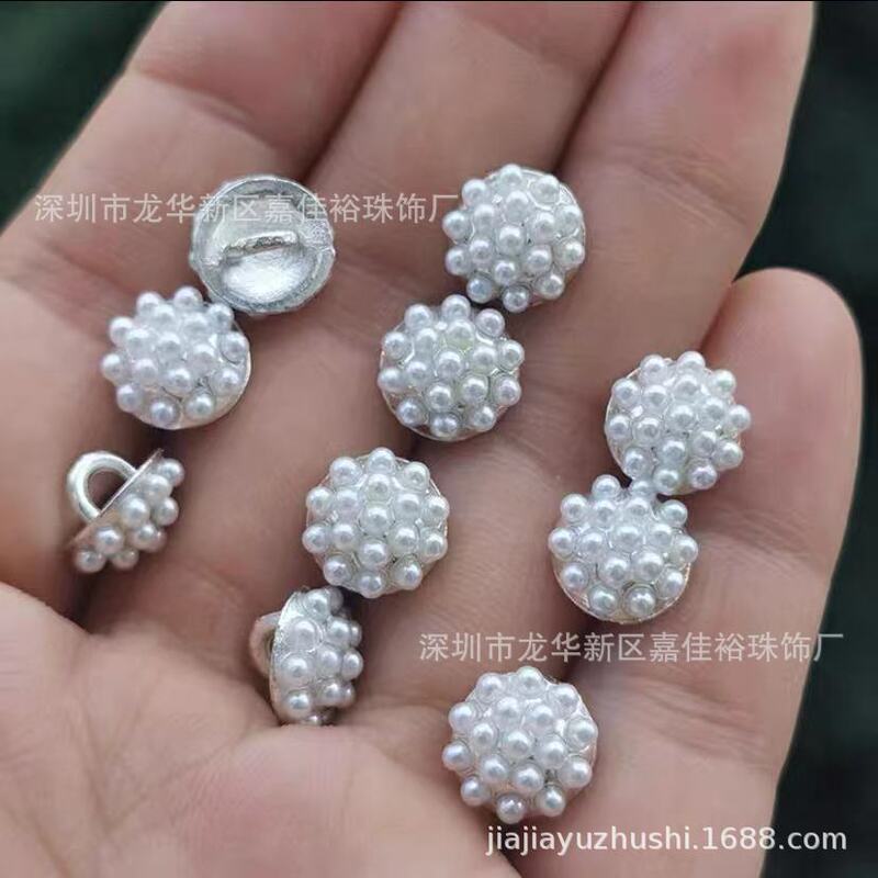 Spot Direct Sales Hardware Pearl Buttons DIY Jewelry Pearl Buttons Outwear Sweater Fairy Style Shirt Jewelry Buttons