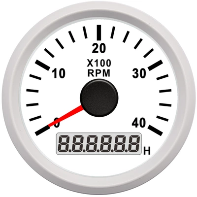 Modified Vehicles and Boats, automobile instrument - white-frame-white-background-0-4000rpm