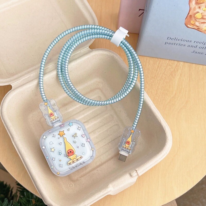 Suitable for Apple 40W Dynamic Iphone17/17 Charger Protective Cover Soft Shell Data Cable Protective Cover Wrapping Rope