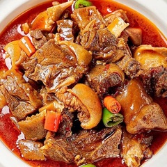 新鲜】红焖羊排煲半成品羊肋排带皮羊肉红烧酒店餐饮商用预制菜肴