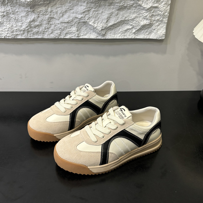 Shougu ~ auténticos zapatos de suela gruesa super caliente para mujeres 2025 nuevos zapatos de pie pequeños zapatos casuales de entrenamiento de estilo alemán