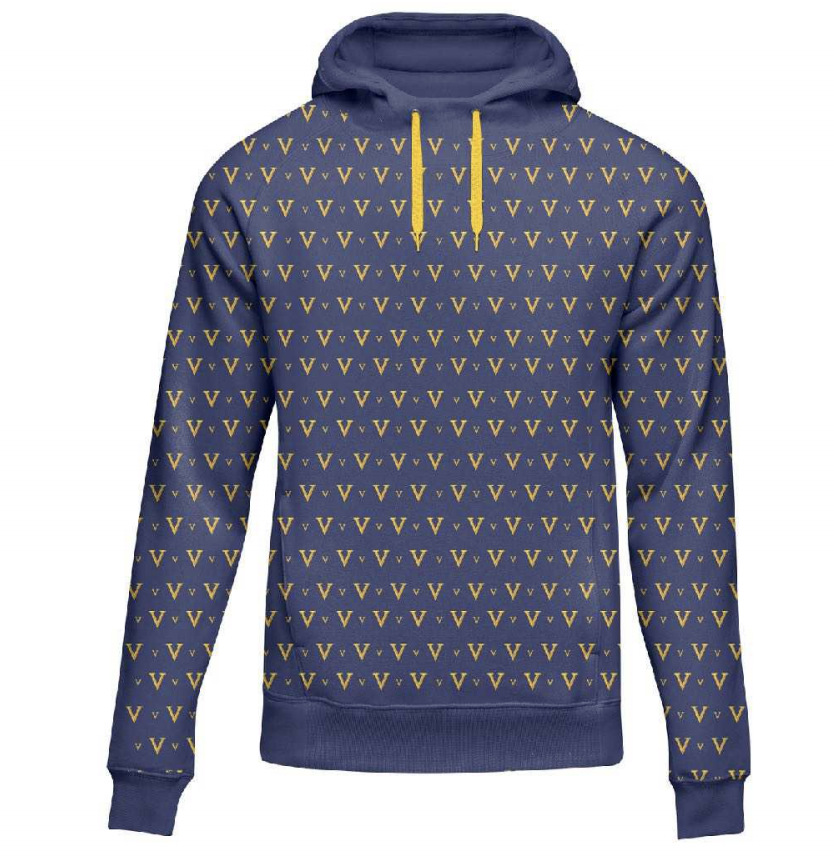 定制全涤美国Hoodie春秋连帽衫套头卫衣定制印logo纯色男女长袖