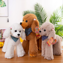 正版贵宾犬毛绒玩具泰迪狗公仔小狗玩偶仿真狗狗儿童礼物批发女孩