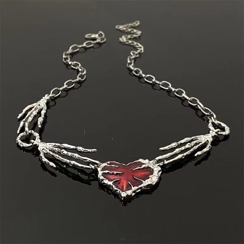 Women's Gender Hip-hop Retro Heart Shape Alloy Wholesale Pendant Necklace