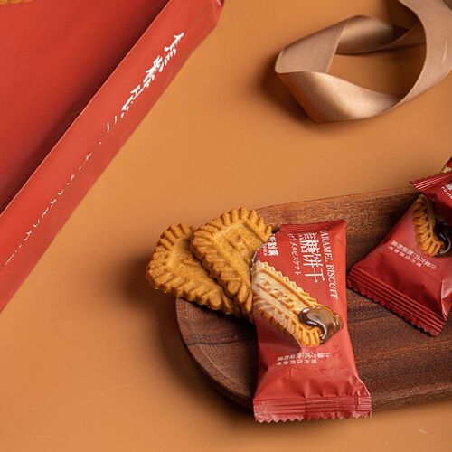 Fujino Caramel Biscuits Belgian Style Biscuits Office Sweet and Crispy Tea Refreshments Internet Celebrity Casual Snacks