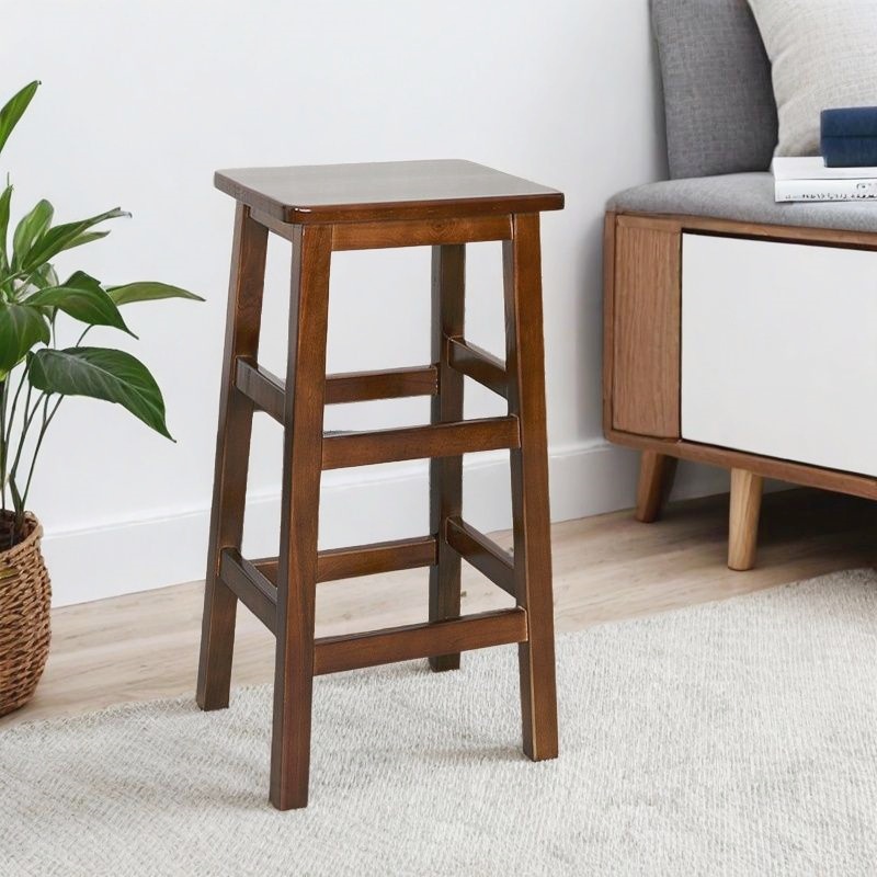 Rectangular stool 33*25*55cm walnut color