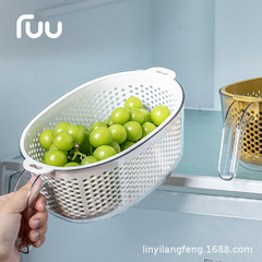 プラスチックバスケットキッチン二層シンクハイエンド野菜洗面器ホームリビングルームインターネットセレブハイエンド取り外し可能な排水バスケット
