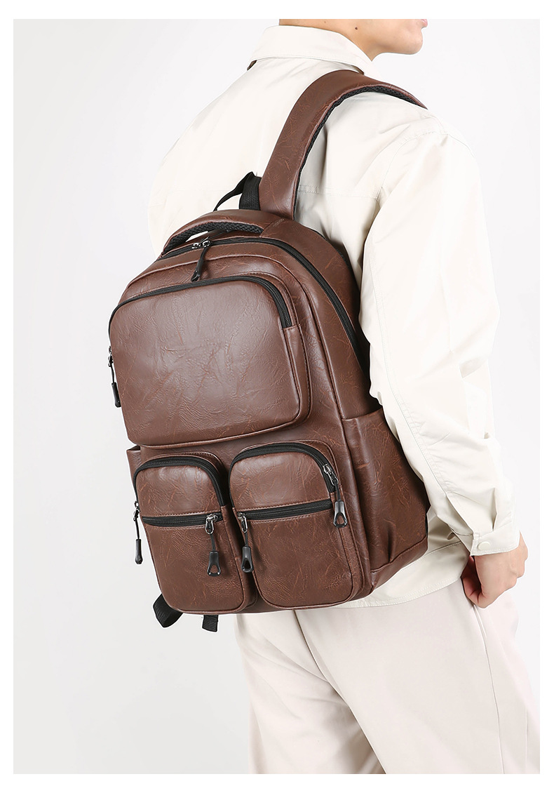 Men's backpacks, large-capacity travel bags, simple computer backpacks, school bags for junior high school, senior high school and college students, women's business bags undefined
