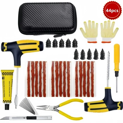 Vehicles, Vacuum Tire Repair — Repair kit - 44pc-blade-tire-repair-tool