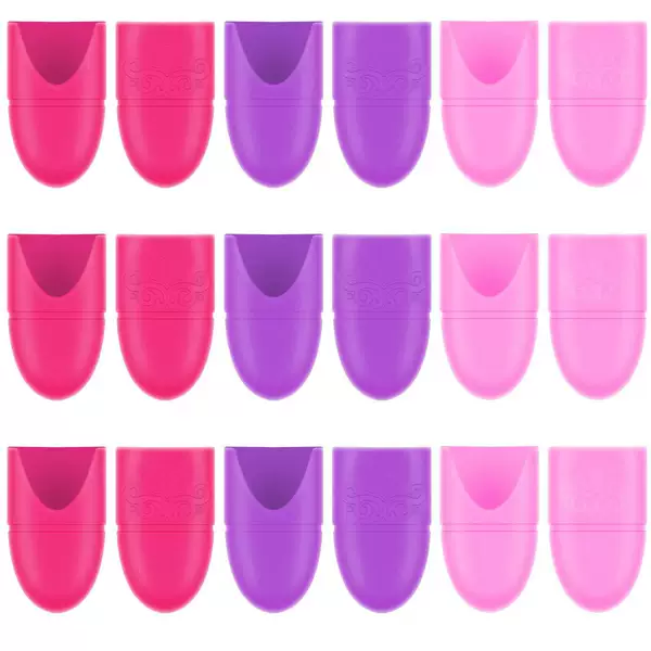 Cross-Border Hot-Selling Silicone Nail Polish Remover Set, Manicure Cross-Stitch Protective Cover, Nail Polish Remover Set, Soft Silicone Cover, Finger Universal Nail Polish Remover